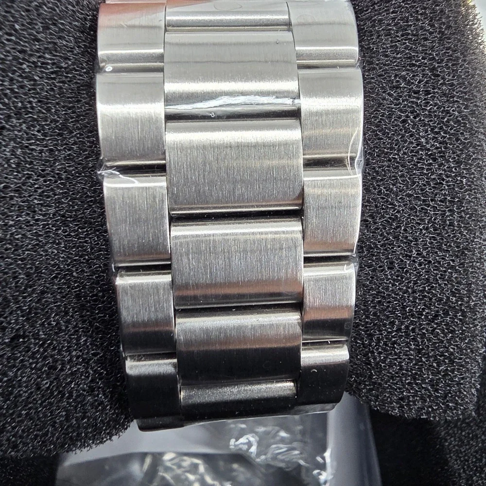 Invicta Activa Dual Time Mens Watch Silver Octagon Case Stainless Steel 40049